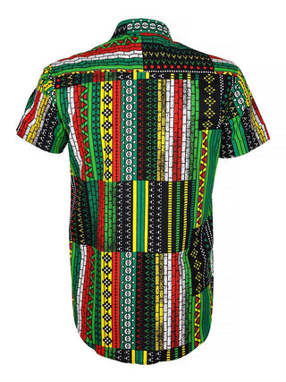 Together Patchwork African Print Shirt