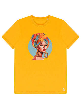 Yellow West African Woman “Sanfa” T-shirt
