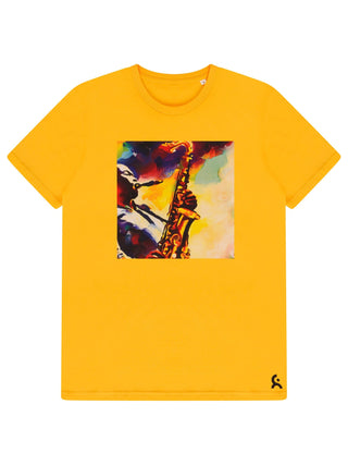 Yellow Saxophone "Sanfa" T-shirt