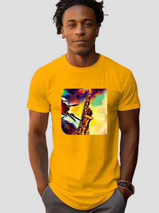 Yellow Saxophone "Sanfa" T-shirt