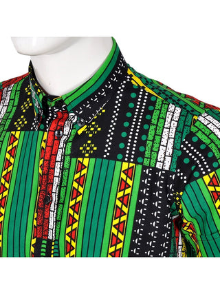 Together Patchwork African Print Shirt