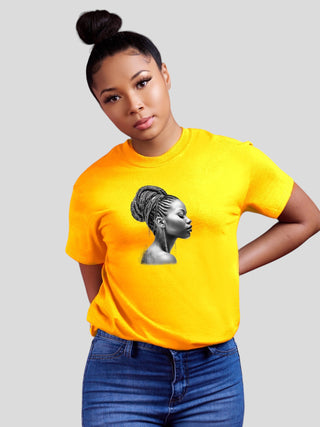 Yellow Cornrow Woman "Sanfa" T-shirt