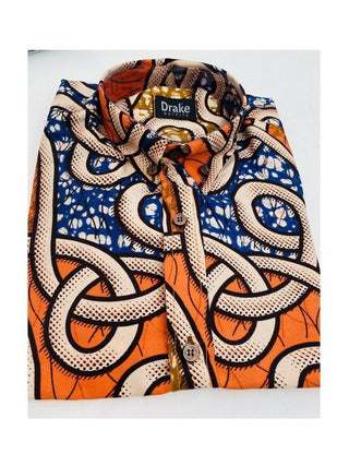 Weave African Print Shirt - Kuducu