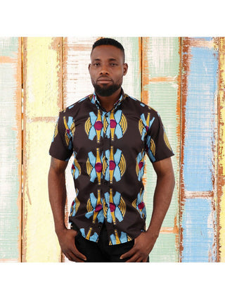 Symbolic African Print Shirt