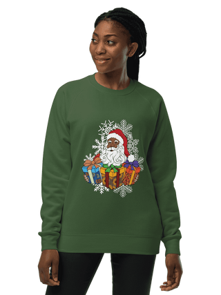 Santa African Gift Wrap Sweatshirt (Unisex)
